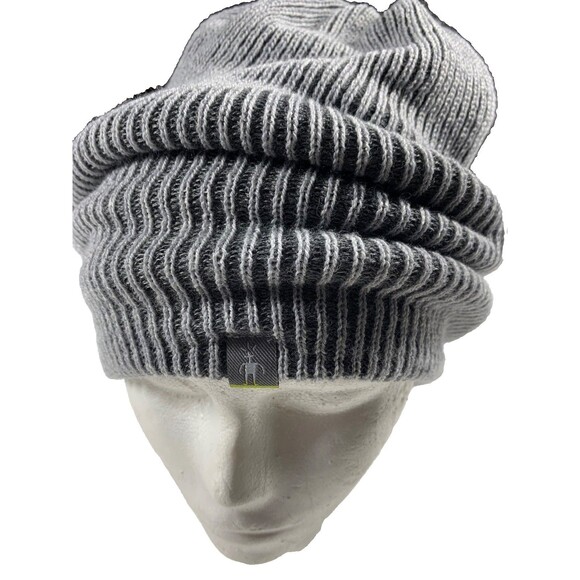 Smartwool Slouch Reversible Beanie Gray Merino Wool Blend Lightweight Activewear - Picture 1 of 2